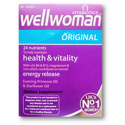WELLWOMAN ORIGINAL 24 NUTRIENTS FOR HEALTH & VITALITY 60 TABLETS